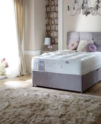 Bedmaster Cotswold 3000 Pocket Sprung Natural Mattress in White - Size: Small Single - thumbnail 4