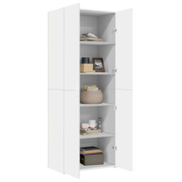 Berkfield Home Highboard White 70x42.5x185 cm Engineered Wood - thumbnail 3