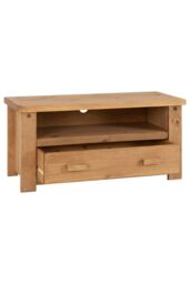 Seconique Tortilla 1 Drawer Flat Screen TV Unit in Light Oak - thumbnail 3