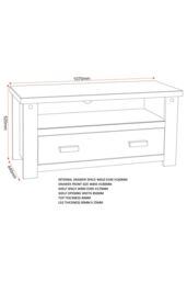 Seconique Tortilla 1 Drawer Flat Screen TV Unit in Light Oak - thumbnail 5
