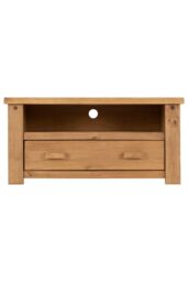 Seconique Tortilla 1 Drawer Flat Screen TV Unit in Light Oak - thumbnail 2
