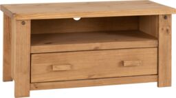 Seconique Tortilla 1 Drawer Flat Screen TV Unit in Light Oak - thumbnail 7