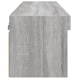 Berkfield Home TV Cabinet with LED Lights Grey Sonoma 80x30x30 cm - Size: 80 x 30 x 30 cm - thumbnail 9