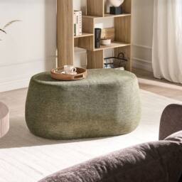Wyld and Coco Living Dark Green Upholstered Accent Bench - Solid Eucalyptus Base - thumbnail 1