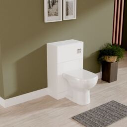 Balterley Retro Floor Standing Bathroom WC Toilet Unit - 500mm - Satin White - thumbnail 4
