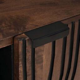Berkfield Home TV Cabinet ‚Äì 80 x 31.5 x 46 cm Solid Wood & Engineered Wood in Brown - thumbnail 7