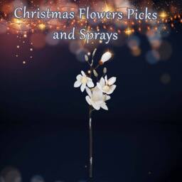 VFM e-Store Christmas Fabric Magnolia Spray Decoration 70cm x 19cm Gold X 1 - Size: 70 cm x 19 cm - thumbnail 3