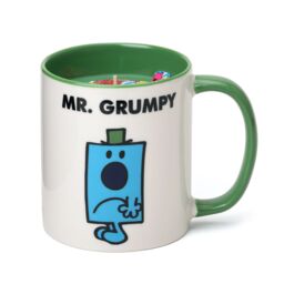 Mr. Men And Little Miss Mr Grumpy Black Pepper & Sandalwood Scented Reusable Mug Candle in Blue - Size: Medium - thumbnail 2