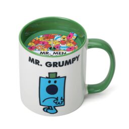 Mr. Men And Little Miss Mr Grumpy Black Pepper & Sandalwood Scented Reusable Mug Candle in Blue - Size: Medium - thumbnail 3