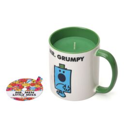 Mr. Men And Little Miss Mr Grumpy Black Pepper & Sandalwood Scented Reusable Mug Candle in Blue - Size: Medium - thumbnail 4