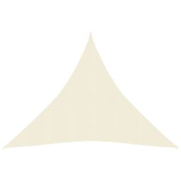 Berkfield Home Sunshade Sail 160 g/m ² Cream 4.5x4.5x4.5 m HDPE in Beige - thumbnail 1
