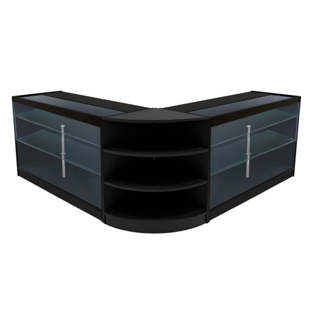 Monstershop Apollo LED Shop Counter Set LM60 & 2 x K1500 - Black - image 1