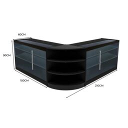 Monstershop Apollo LED Shop Counter Set LM60 & 2 x K1500 - Black - thumbnail 3