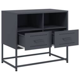 Berkfield Home TV Cabinet Anthracite 68x39x60.5 cm Steel in Dark Grey - thumbnail 9