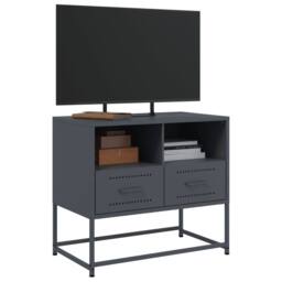 Berkfield Home TV Cabinet Anthracite 68x39x60.5 cm Steel in Dark Grey - thumbnail 5