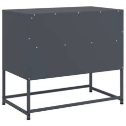 Berkfield Home TV Cabinet Anthracite 68x39x60.5 cm Steel in Dark Grey - thumbnail 8
