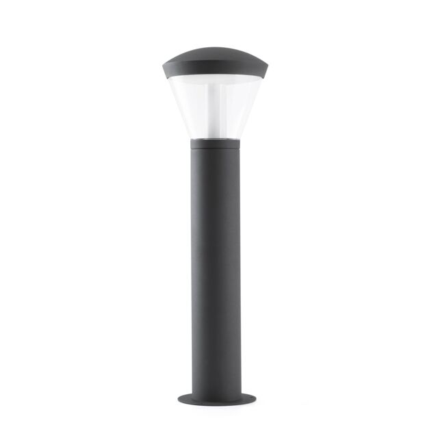 Netlighting Shelby LED Outdoor Bollard Light White Dark Grey IP65 - image 1