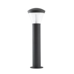 Netlighting Shelby LED Outdoor Bollard Light White Dark Grey IP65 - thumbnail 1