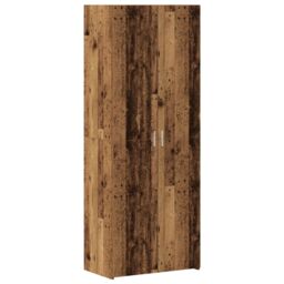 Berkfield Home Storage Cabinet Old Wood 70x42.5x225 cm Engineered Wood in Brown - thumbnail 6