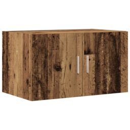 Berkfield Home Storage Cabinet Old Wood 70x42.5x225 cm Engineered Wood in Brown - thumbnail 7