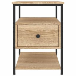 Berkfield Home Bedside Cabinet Sonoma Oak 40x42x56 cm Engineered Wood in Brown - Size: 40 x 42 x 56 cm - thumbnail 6