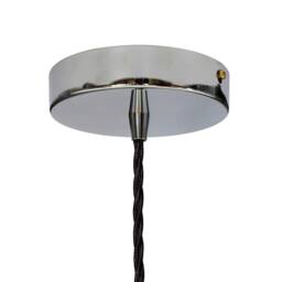 SE Home Navy Blue Lincoln Pendant Light - Nickel - Black Twisted - thumbnail 2