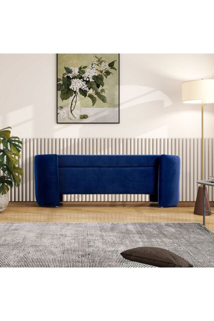 Living and Home Storage Bench in Blue in Dark Blue - image 1