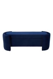 Living and Home Storage Bench in Blue in Dark Blue - thumbnail 4