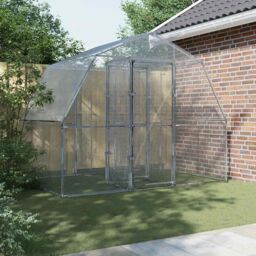 Berkfield Home Bird Cage with Door Silver Galvanised Steel - thumbnail 3