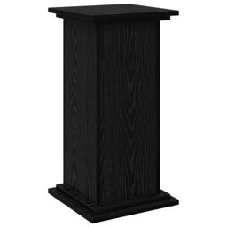 Berkfield Home Display Stand with Storage Black Oak 31x30x60 cm Engineered Wood - Size: 31 x 30 x 60 cm - thumbnail 7