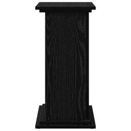 Berkfield Home Display Stand with Storage Black Oak 31x30x60 cm Engineered Wood - Size: 31 x 30 x 60 cm - thumbnail 6