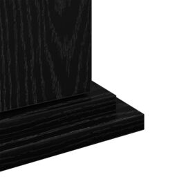 Berkfield Home Display Stand with Storage Black Oak 31x30x60 cm Engineered Wood - Size: 31 x 30 x 60 cm - thumbnail 9