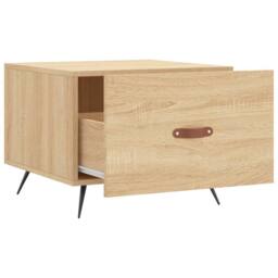 Berkfield Home Coffee Tables 2 pcs Sonoma Oak 50x50x40 cm Engineered Wood in Light Oak - Size: 50 x 50 x 40 cm - thumbnail 7