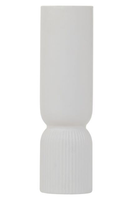 Orsina Sturdy Ceramic Design Vase, Spacious Flower Ceramic Vase, Lightweight Vase For Artificial Flowers in White - image 1