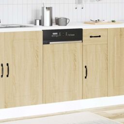 Berkfield Home Dishwasher Panel¬†Kalmar¬†Sonoma Oak 45x1.5x67 cm Engineered Wood in Brown - thumbnail 3