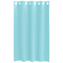 Berkfield Home Voile Curtains with Grommets 2 pcs Turquoise - thumbnail 4