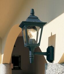 Loops Outdoor IP44 Wall Light Sconce Black LED E27 100W Bulb External d00313 - thumbnail 2