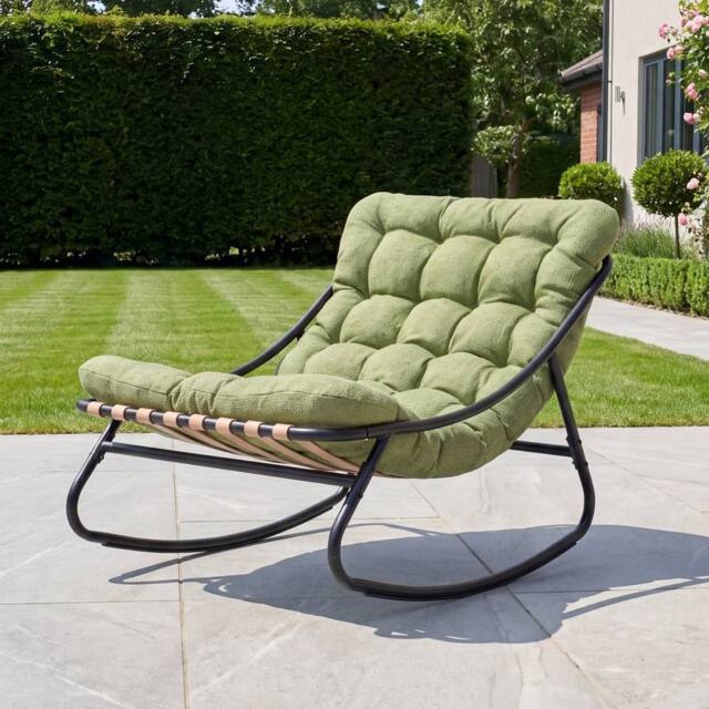 Artemis Home Solace Outdoor Rocking Chair in Green - image 1