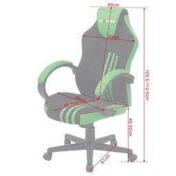 RayGar RG-EDGE Gaming Office Chair High Back, Armrests & Adjustable Height in Green - Size: 1 Pack - thumbnail 3