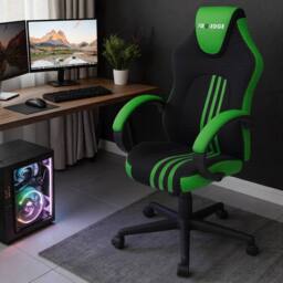RayGar RG-EDGE Gaming Office Chair High Back, Armrests & Adjustable Height in Green - Size: 1 Pack - thumbnail 2
