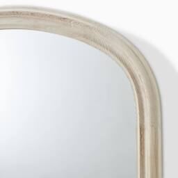 FurnitureboxUK Cecily Whitewash Wood Large 110x90 Overmantle Arch Mirror in White - thumbnail 6