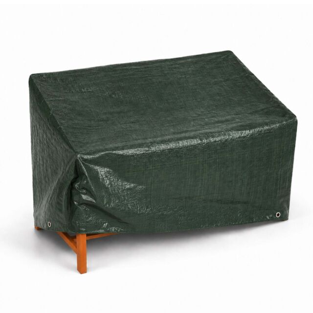 Oypla Waterproof 4ft Garden Furniture 2 Seater Bench Cover in Green - image 1