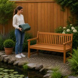 Oypla Waterproof 4ft Garden Furniture 2 Seater Bench Cover in Green - thumbnail 4