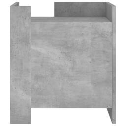 Berkfield Home Bedside Cabinet Concrete Grey 45x50x50 cm Engineered Wood - Size: 45 x 50 x 50 cm - thumbnail 4
