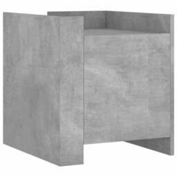 Berkfield Home Bedside Cabinet Concrete Grey 45x50x50 cm Engineered Wood - Size: 45 x 50 x 50 cm - thumbnail 1