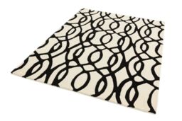 The Rug Shop UK White Handmade Abstract Luxurious Easy To Clean Area Rug - Size: 200 cm x 300 cm - thumbnail 3