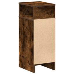 Berkfield Home Bedside Cabinets 2 pcs with Drawer Smoked Oak 25x31x66 cm in Brown - Size: 25 x 31 x 66 cm - thumbnail 8