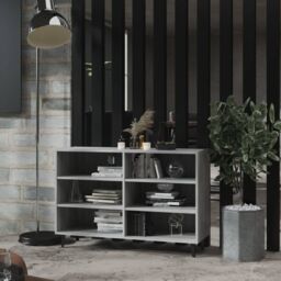 Berkfield Home Sideboard Grey Sonoma 103.5x35x70 cm Engineered Wood - thumbnail 1