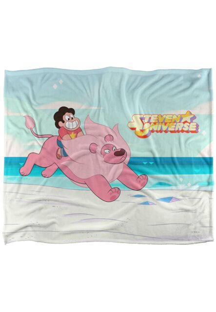 Cartoon Network Steven Universe & Lion Silky Touch Super Soft Throw Blanket 152 X 127 cm in White - image 1
