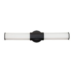 Netlighting Hinkley Facet Integrated LED Bathroom Wall Lamp Matte Black 3000K IP44 - thumbnail 1